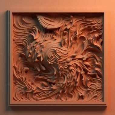 Patterns and decorations Heat 3 3d model